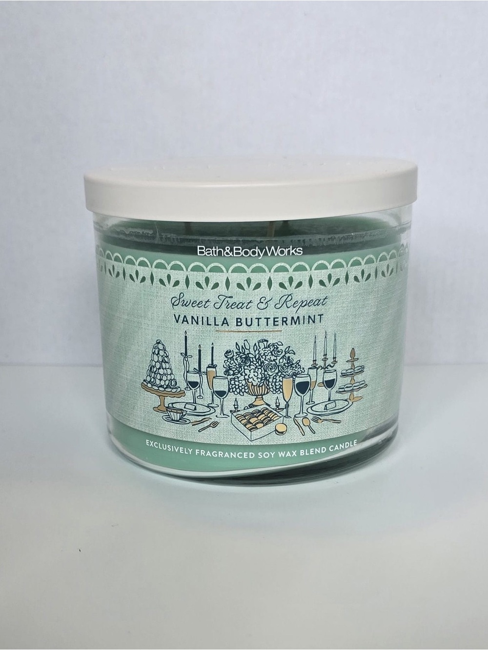 Bath & Body Works Vanilla Buttermint 3 Wick Candle